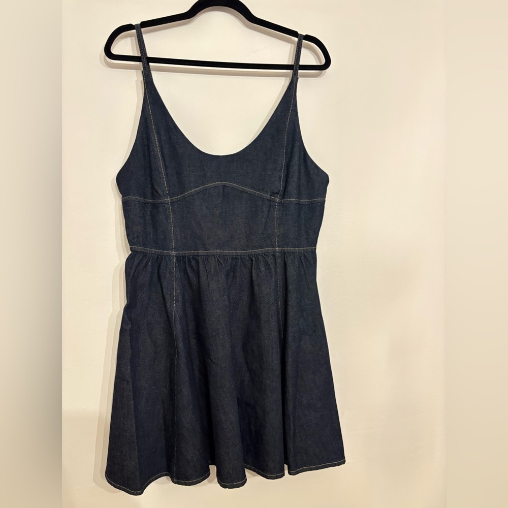 Zara Dark Blue Denim Dress
